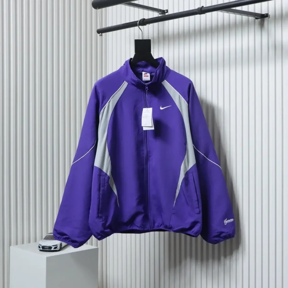 Supr1e.me 25ss Joint Swoosh-Muster Stehkragenjacke – Bild 11