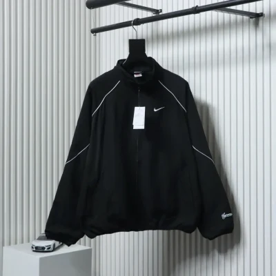 Supr1e.me 25ss Joint Swoosh-Muster Stehkragenjacke