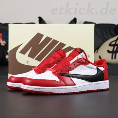 Travis Scott x Air Jordan 1 Low “Chicago” Custom Reps