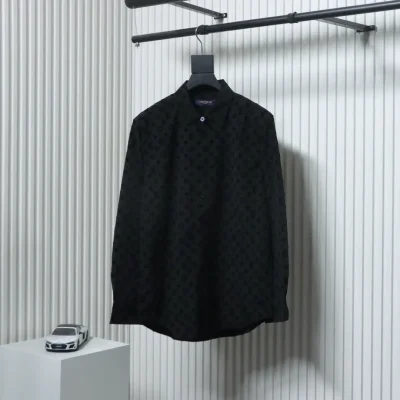 Trenchcoat mit monochromem Print schwarz