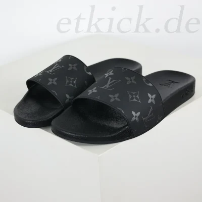 Waterfront Mule „Black Monogram“ Flip-Flops