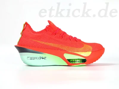 ZoomX AlphaFly 3 Bright Crimson & Lime Blast Sneaker