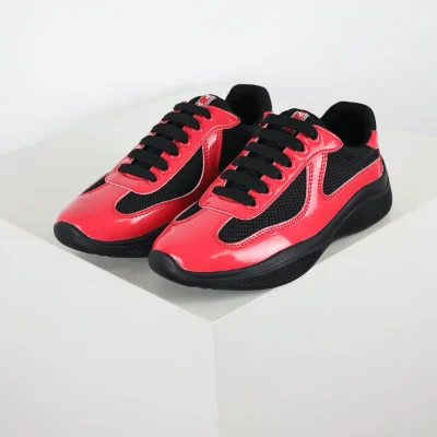 America's Cup „Rot Schwarz“ Low-Top-Schuhe