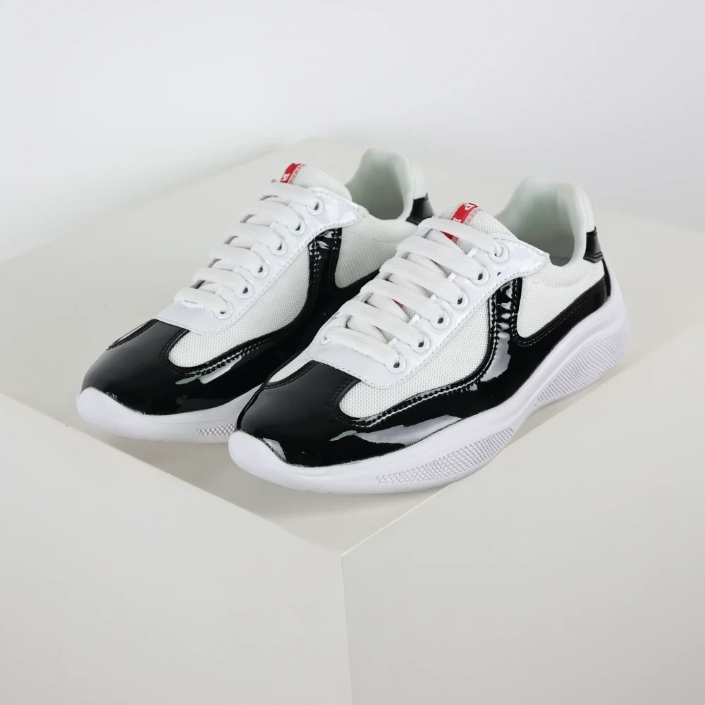 America's Cup „Weiß-Schwarz“-Low-Top-Sneaker