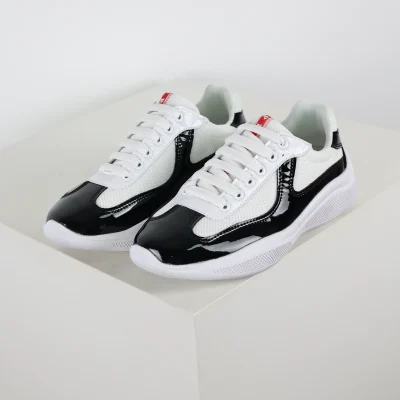 America's Cup „Weiß-Schwarz“-Low-Top-Sneaker