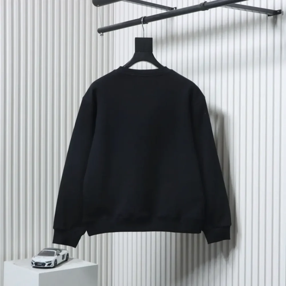 Ami Paris Sweatshirt mit Rundhalsausschnitt und ausgehöhltem Buchstaben – Bild 12
