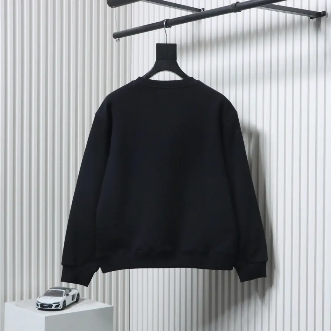Ami Paris Sweatshirt mit Rundhalsausschnitt und ausgehöhltem Buchstaben – Bild 12
