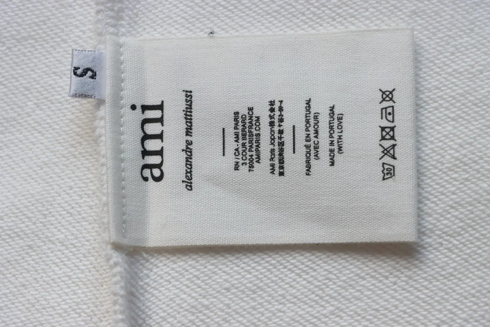 Ami Paris Sweatshirt mit Rundhalsausschnitt und kleinem Buchstaben – Bild 9