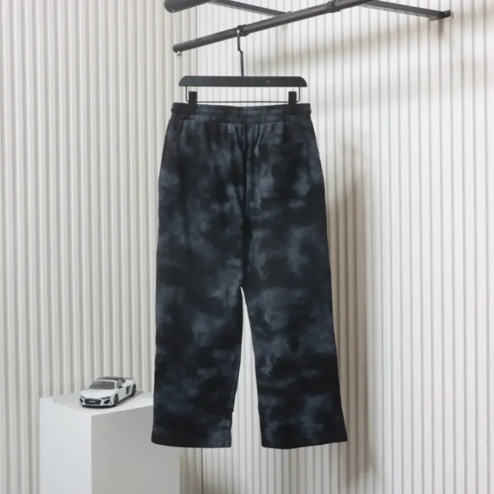 Balenciaga 24Fw bestickte, verwaschene Hose in Cola-Schlamm-Farbe – Bild 2