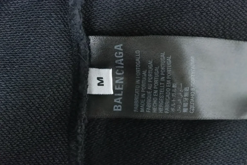 Balenciaga Catwalk-Style Erdmuster Direkteinspritzdruck gewaschene Distressed-Reißverschlussjacke – Bild 9
