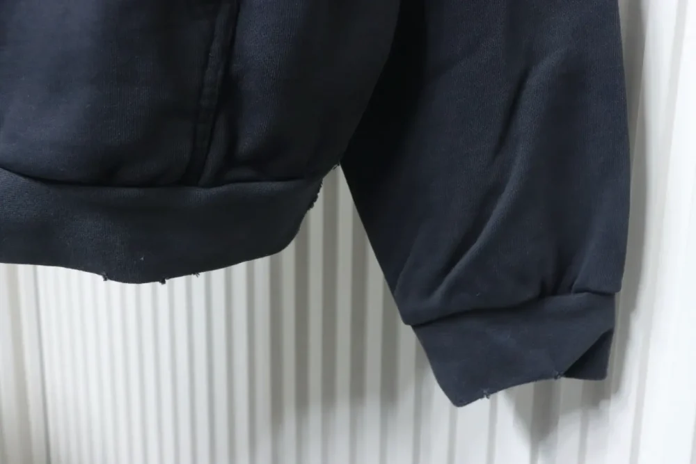 Balenciaga Catwalk-Style Erdmuster Direkteinspritzdruck gewaschene Distressed-Reißverschlussjacke – Bild 6