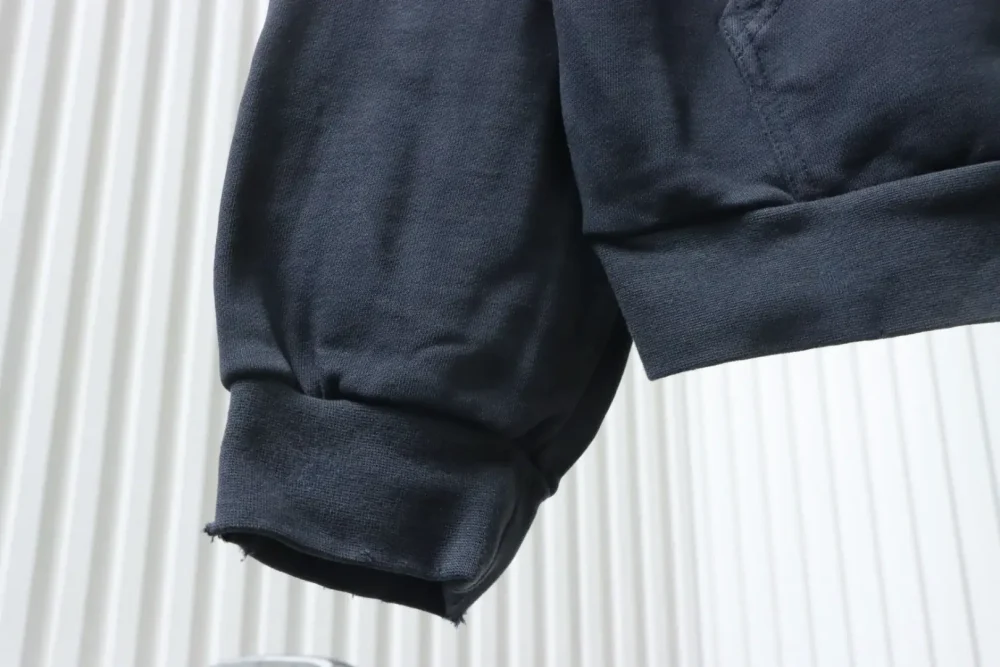 Balenciaga Catwalk-Style Erdmuster Direkteinspritzdruck gewaschene Distressed-Reißverschlussjacke – Bild 5