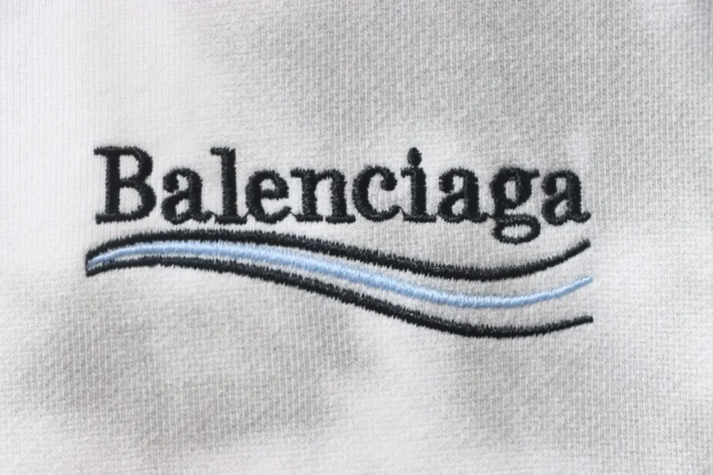 Balenciaga Kapuzensweatshirt mit schlammfarbener Distressed-Optik und Cola-Stickerei XXL – Bild 7