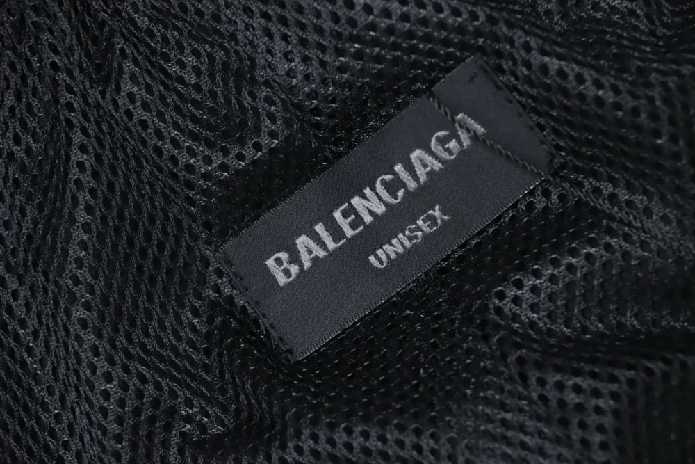 Balenciaga Schwarze Webhose mit fünf Balken und Halbring – Bild 11