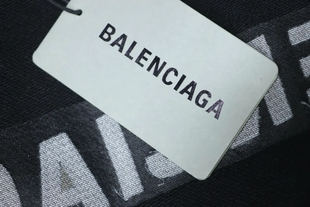 Balenciaga Sweatshirt mit Rundhalsausschnitt und gesticktem Schriftzug – Bild 10