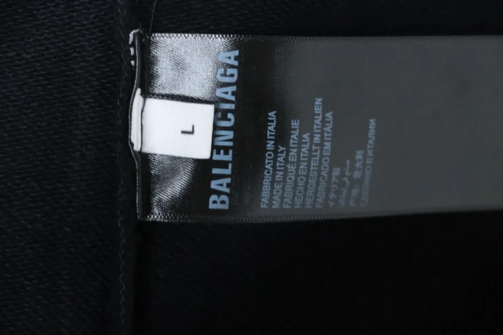 Balenciaga Sweatshirt mit Rundhalsausschnitt und verwaschenem Bullet-Siebdruck – Bild 11
