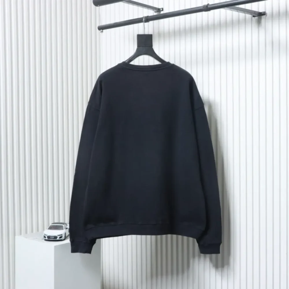 Balenciaga Sweatshirt mit Rundhalsausschnitt und verwaschenem Bullet-Siebdruck – Bild 2