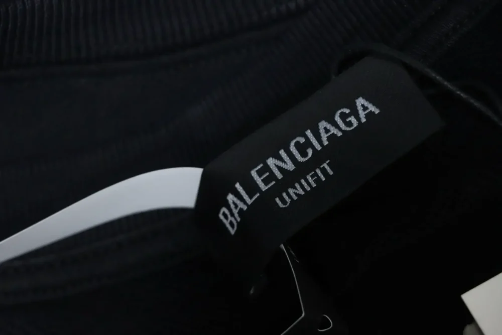 Balenciaga Sweatshirt mit Rundhalsausschnitt und verwaschenem Bullet-Siebdruck – Bild 8