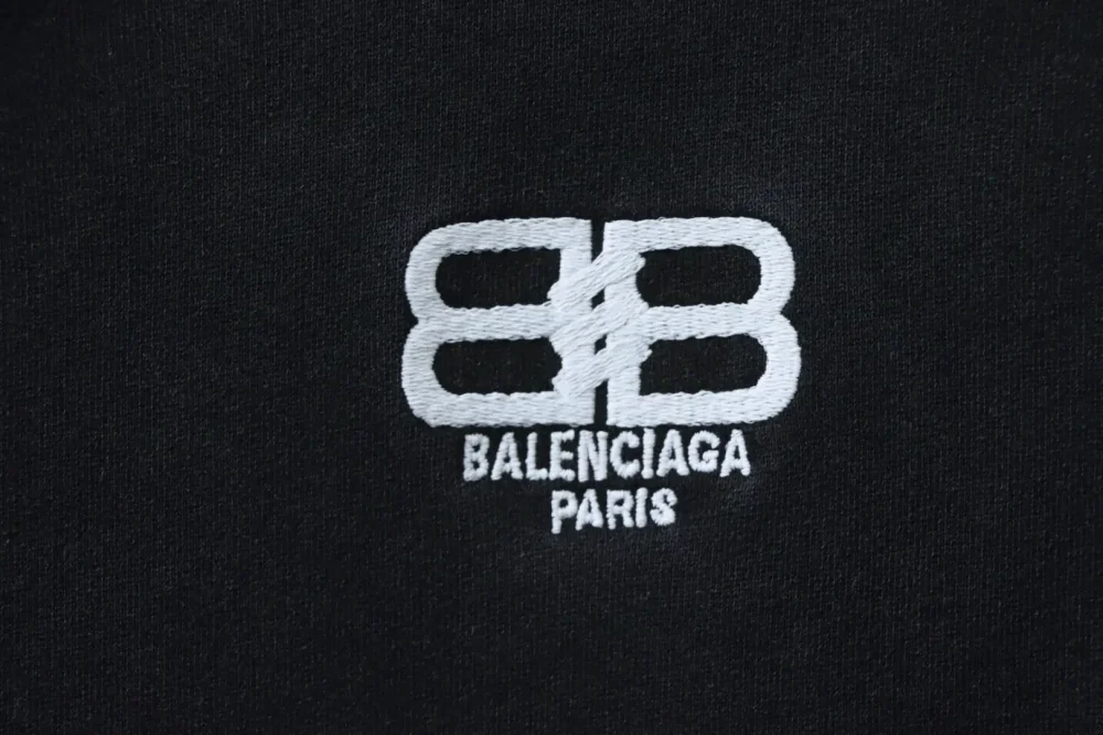 Balenciaga Verwaschenes Kapuzensweatshirt mit Doppel-B-Stickerei – Bild 7