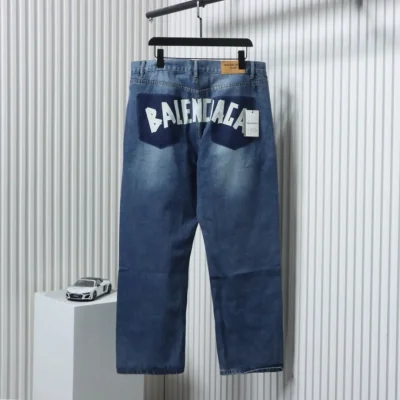 Balenciaga Vintage-Jeans mit Banddruck
