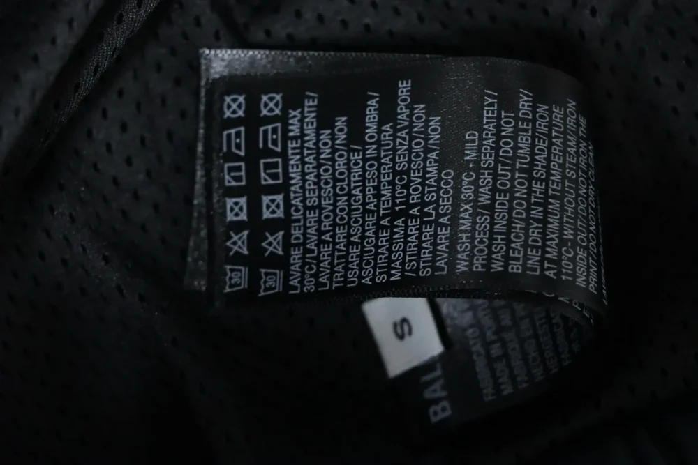Balenciaga bestickte Lederjacke mit Stehkragen – Bild 7
