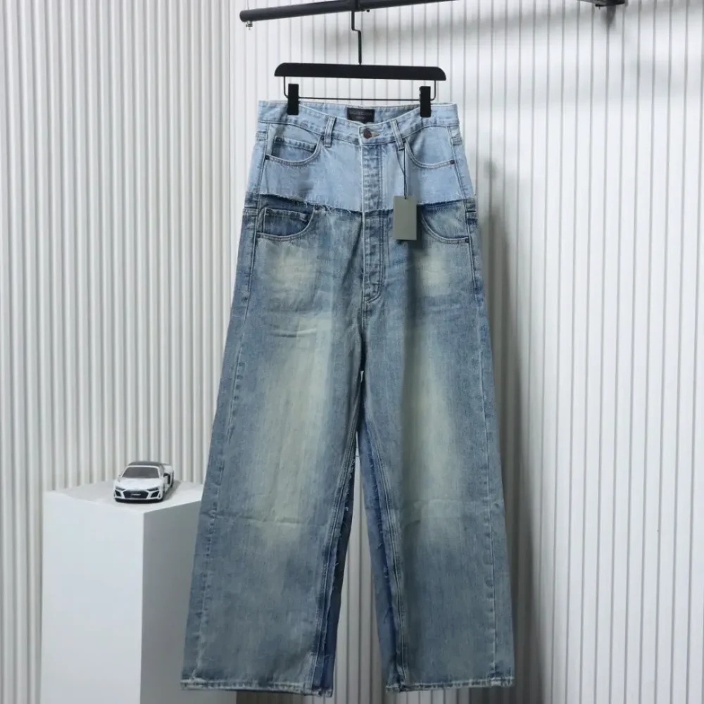 Balenciaga patchwork washed jeans