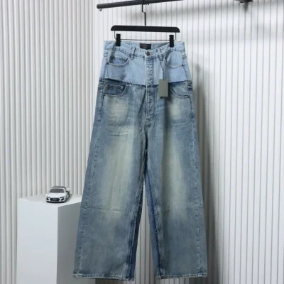 Balenciaga patchwork washed jeans
