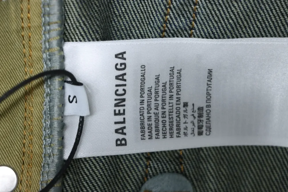 Balenciaga pocket embroidery washed and distressed straight loose denim – Bild 10
