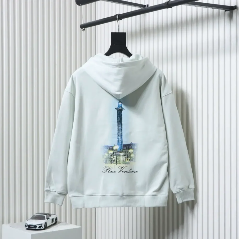 Balenciaga x Vogue-Kollaboration Kapuzensweatshirt mit Leuchtturm-Digitaldruck und Rücken – Bild 13
