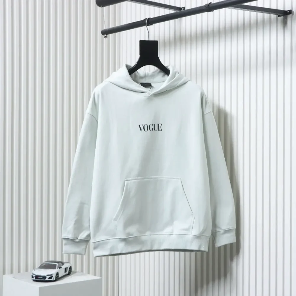 Balenciaga x Vogue-Kollaboration Kapuzensweatshirt mit Leuchtturm-Digitaldruck und Rücken – Bild 12