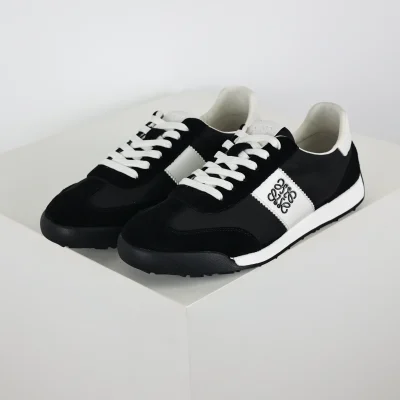 Ballet Runner Forrest Gump Retro Deutsche Trainingsschuhe Dünne Sohle All-Match Casual Sportschuhe Schwarz und Weiß