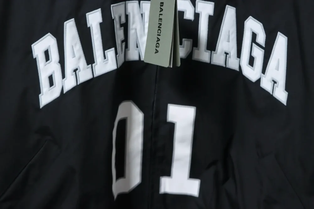 Basketball lettering print zipper long-sleeved jacket – Bild 5