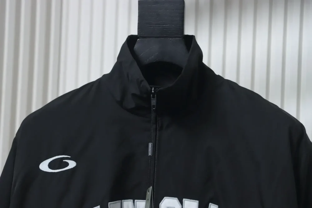 Basketball lettering print zipper long-sleeved jacket – Bild 3