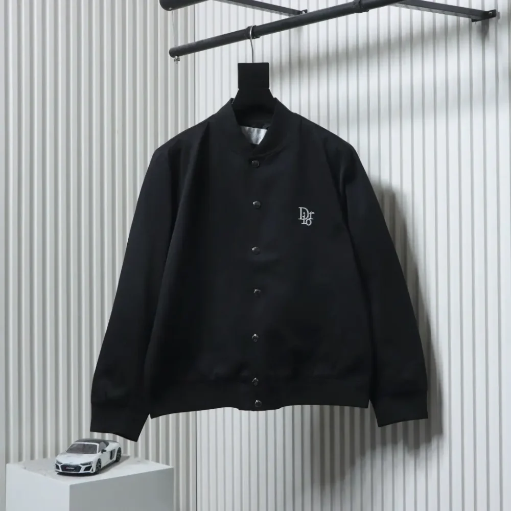 Bomberjacke mit floralem Logo-Stickerei – Bild 2