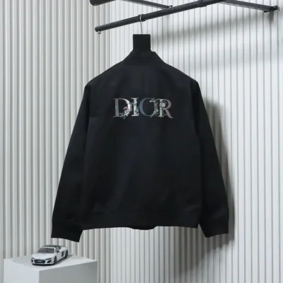 Bomberjacke mit floralem Logo-Stickerei