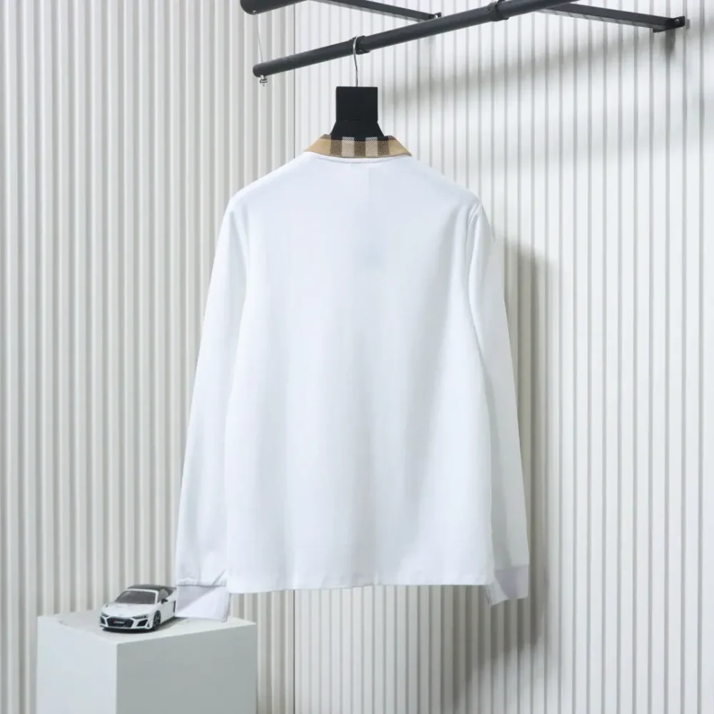 Burberry Langärmliges Poloshirt mit kariertem Revers XXL – Bild 13