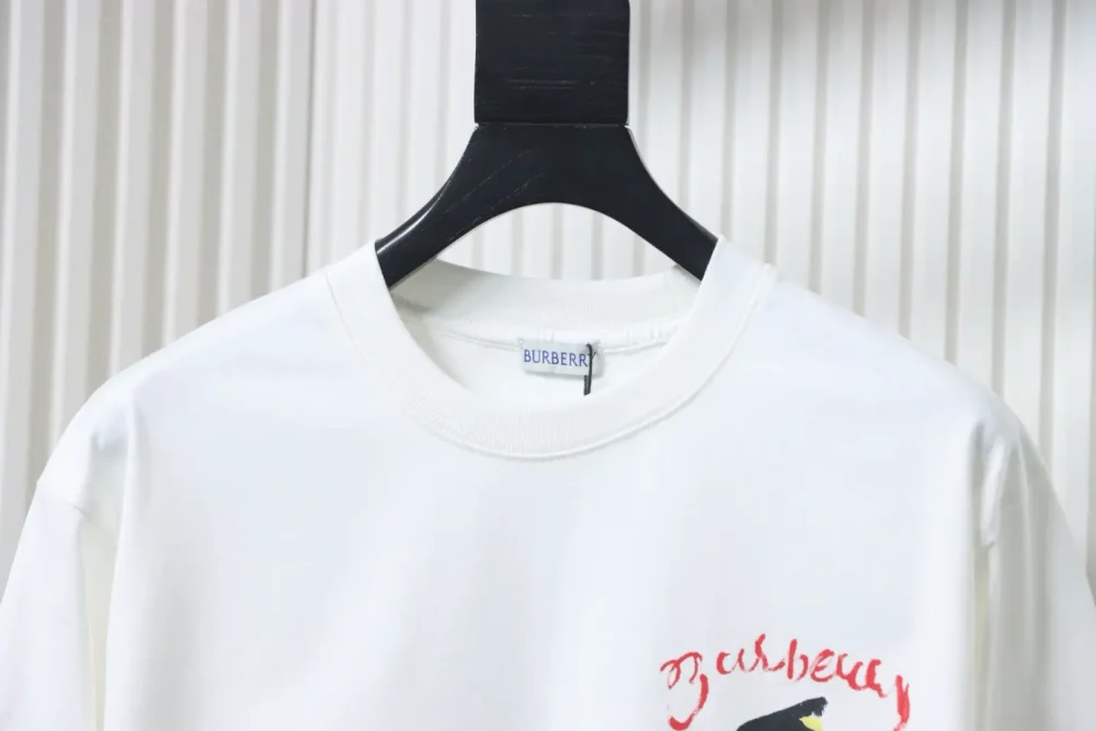 Burberry Langärmliges T-Shirt mit Segelboot-Buchstaben-Print – Bild 4