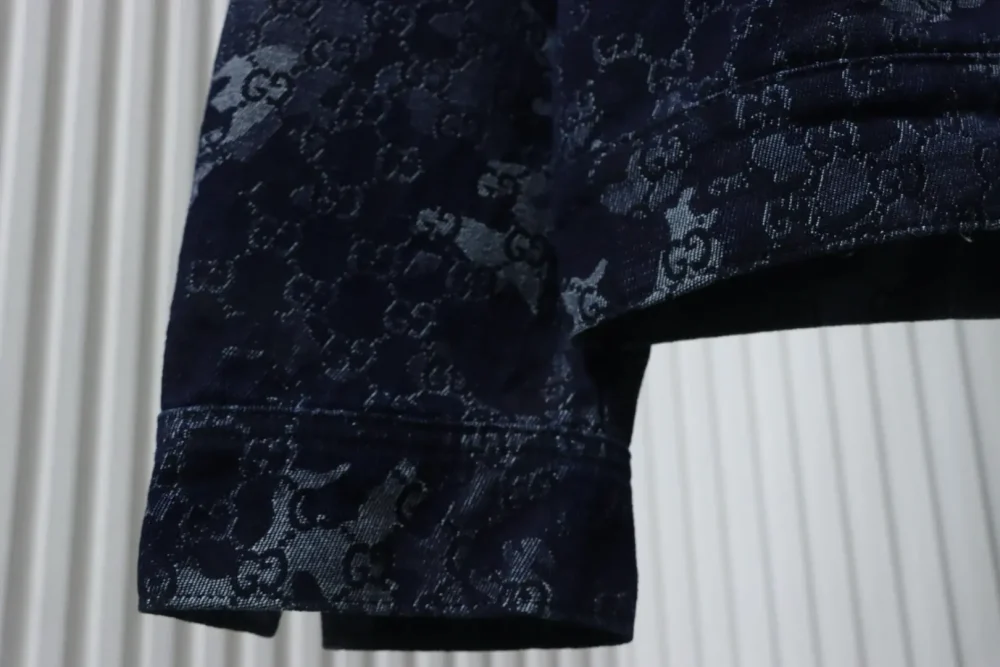 Camouflage-Allover-Jacquard-Jeansjacke – Bild 6