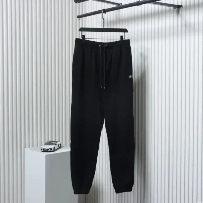 Celine Arc de Triomphe Trainingshose aus Frottee-Baumwolle mit Kordelzug und Stickerei