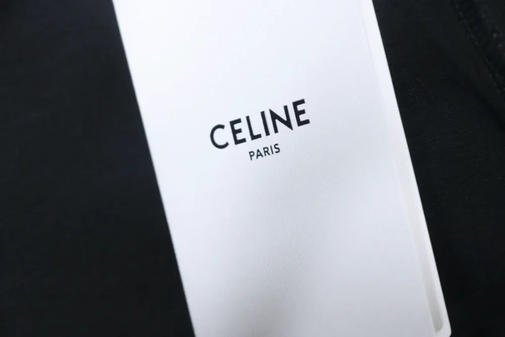 Celine Classic Anzughose aus Webstoff mit kleinem Logo in Schwarz – Bild 8