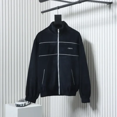 Celine Samtjacke mit Reißverschluss