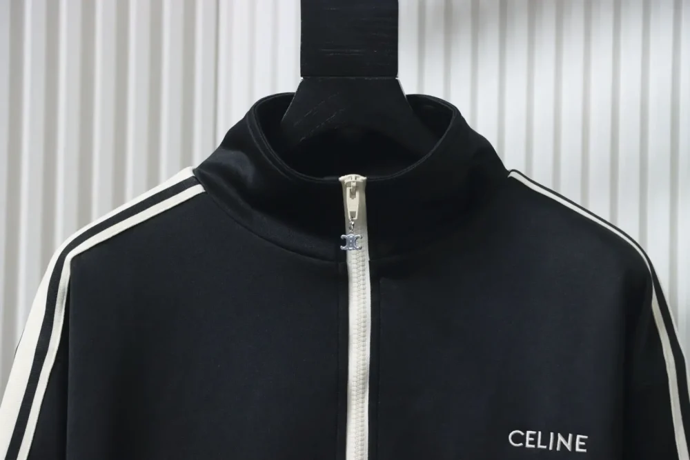 Celine klassische Anzugjacke mit kleinem Label und Schleife in Schwarz – Bild 3