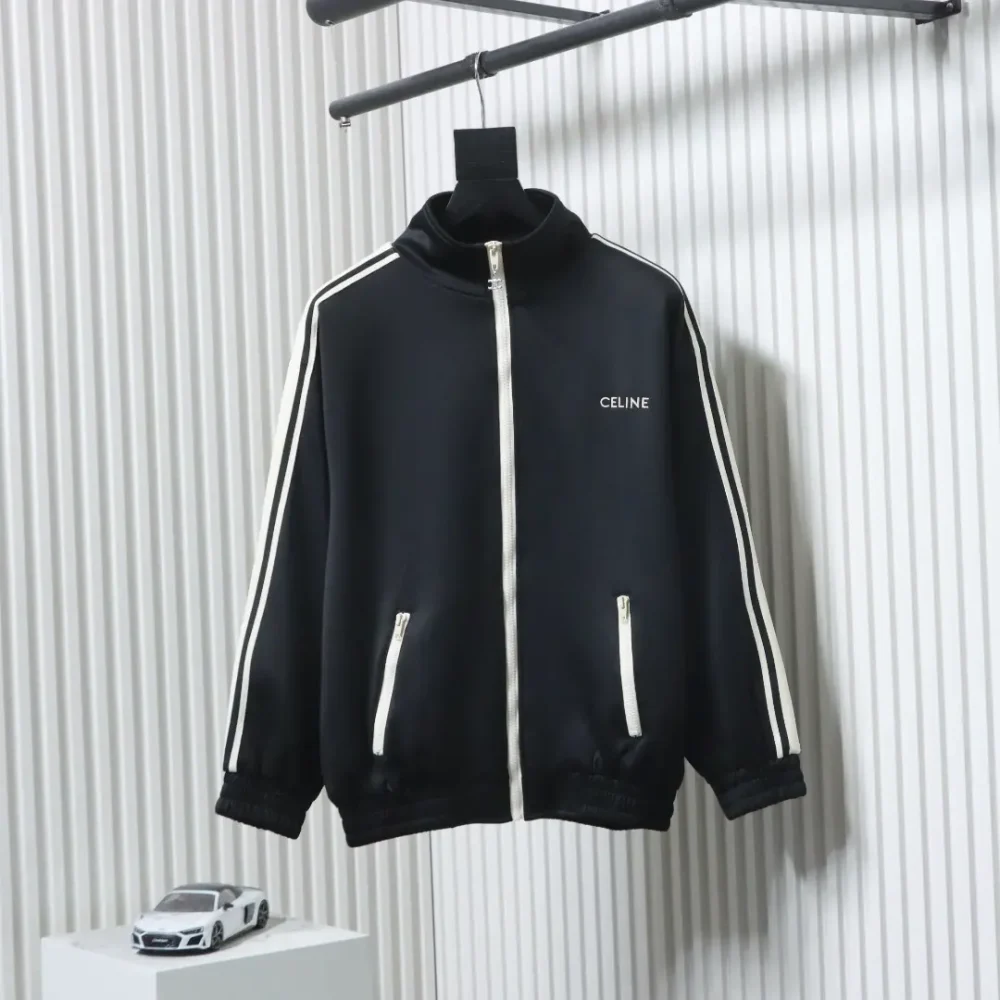 Celine klassische Anzugjacke mit kleinem Label und Schleife in Schwarz