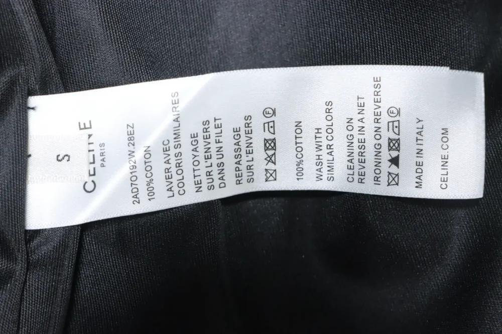 Celine klassische Anzugjacke mit kleinem Label und Schleife in Schwarz – Bild 12