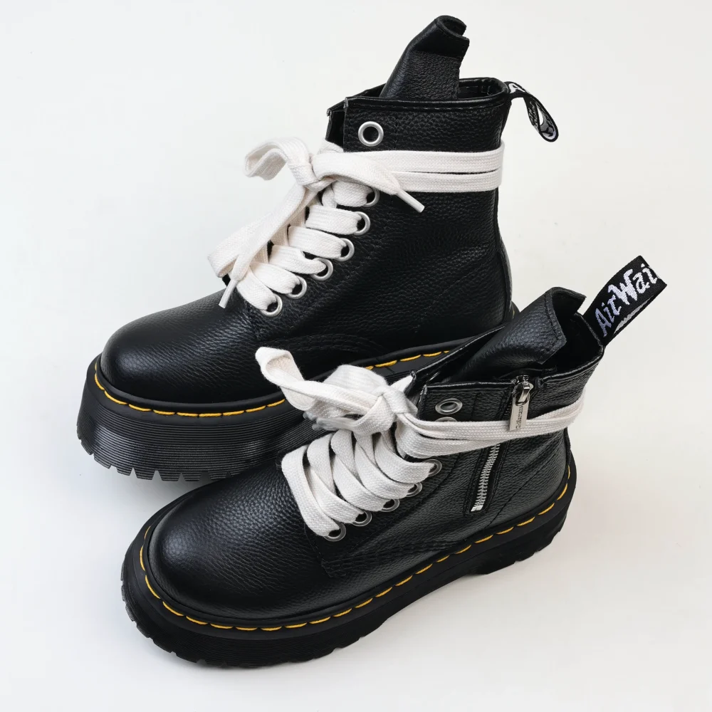 Dr. Martens 1460 Quad Leather Platform Boot R1ck 0wens Schwarz – Bild 7