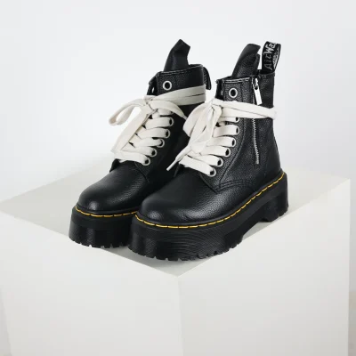 Dr. Martens 1460 Quad Leather Platform Boot R1ck 0wens Schwarz