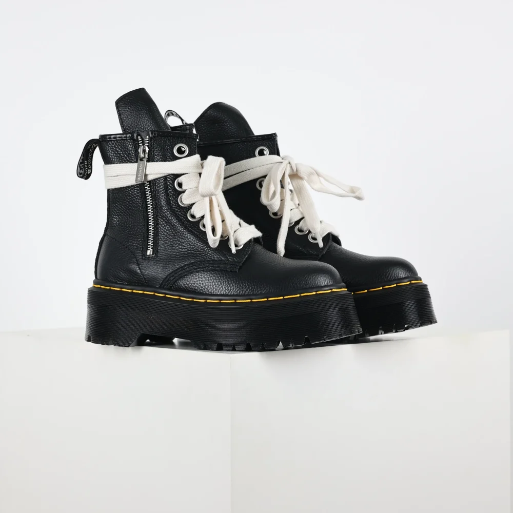 Dr. Martens 1460 Quad Leather Platform Boot R1ck 0wens Schwarz – Bild 2