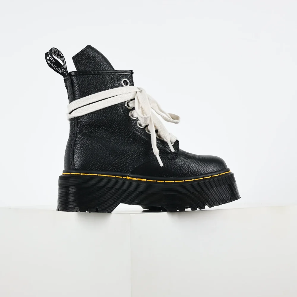 Dr. Martens 1460 Quad Leather Platform Boot R1ck 0wens Schwarz – Bild 4