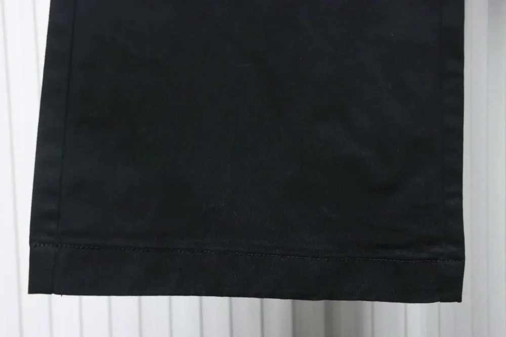 Flared trousers with embroidered lettering back pocket patches – Bild 7