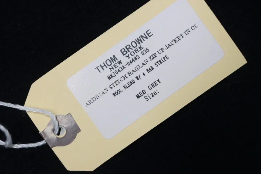 HOM BROWNE TB Thom Browne 25FW wide stripe knitted sweater cardigan – Bild 13